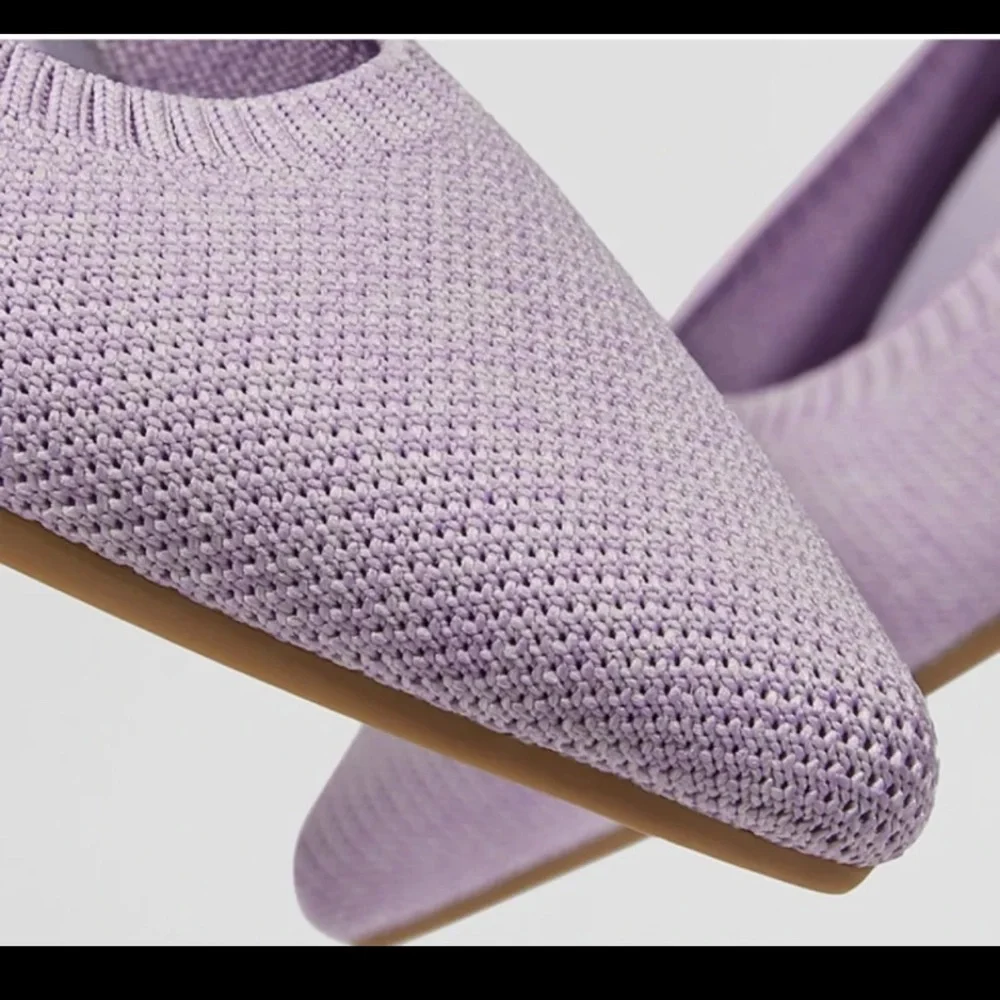 Vivaia Pointed-Toe Ballet Flats (Aria 5°) in Lavender size 39.5 or US 8.5 - Picture 3 of 12